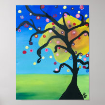 Schimmelboom van het leven Acrylverf