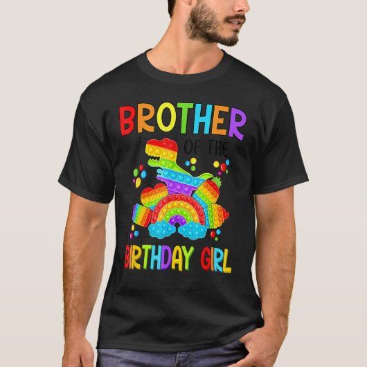 Schimmelbroeder van de 'Birthday Girl' Pop het Din T-shirt (Voorkant)