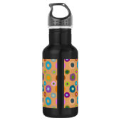 Schimmelflesje met kleurrijk sinaasappel waterfles  (Achterkant)