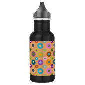 Schimmelflesje met kleurrijk sinaasappel waterfles  (Links)