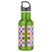 Schimmelflesje met kleurstof boho groen en roze waterfles  (Achterkant)