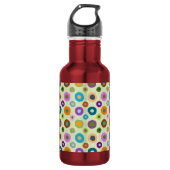 Schimmelflesje met kleurstof boho rood en groen waterfles (Voorkant)