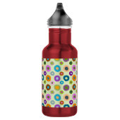 Schimmelflesje met kleurstof boho rood en groen waterfles  (Rechts)