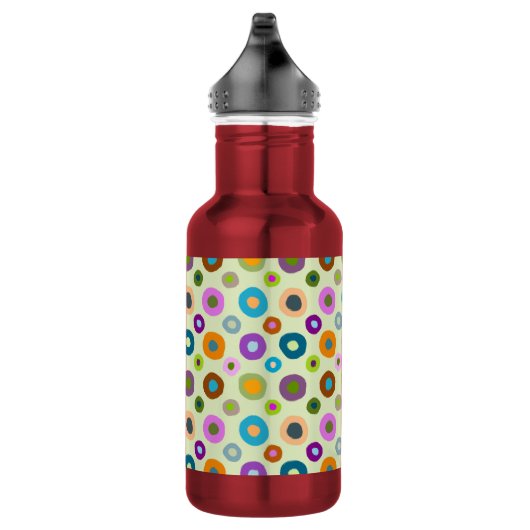 Schimmelflesje met kleurstof boho rood en groen waterfles (Rechts)