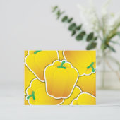 Schimmelgele peper briefkaart (Staand voorkant)