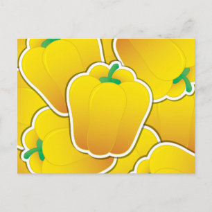 Schimmelgele peper briefkaart