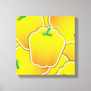 Schimmelgele peper canvas afdruk