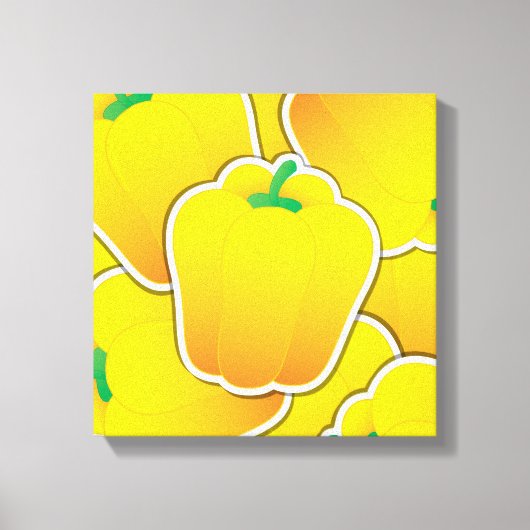 Schimmelgele peper canvas afdruk (Voorkant)