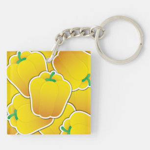 Schimmelgele peper sleutelhanger