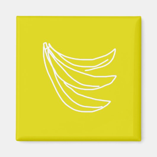 Schimmelgelige banaan magneet (Voorkant)