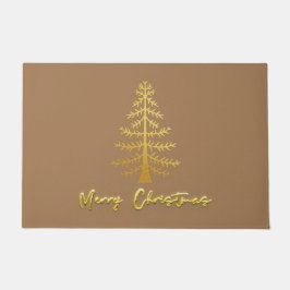 Schimmelglazuur moderne luxe goudbomen bruin deurmat