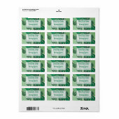 Schimmelgolven groene handgemaakte zeep op maat etiket (Full Sheet)