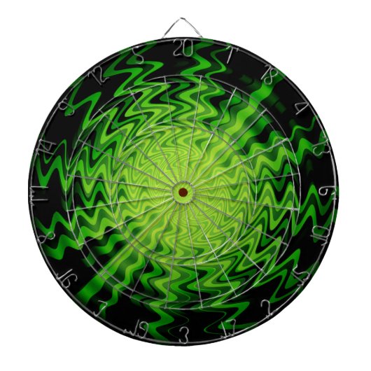 schimmelgroene strepen abstract dartbord (Voorkant)