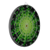 schimmelgroene strepen abstract dartbord (Voorkant Links)