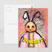 Schimmelhoningbij gedragen zich briefkaart (Voorkant / Achterkant)