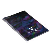 Schimmelig, abstracte gladde waterkleur. notitieboek (Rechterzijde)