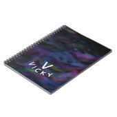 Schimmelig, abstracte gladde waterkleur. notitieboek (Linkerzijde)