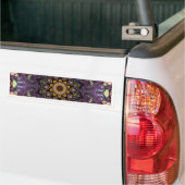 Schimmelig, psychedelisch, retro ontwerp. bumpersticker (Op Truck)