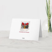 Schimmelig Wenskaart voor Kerstmis. Feestdagen Kaart (Achterkant)