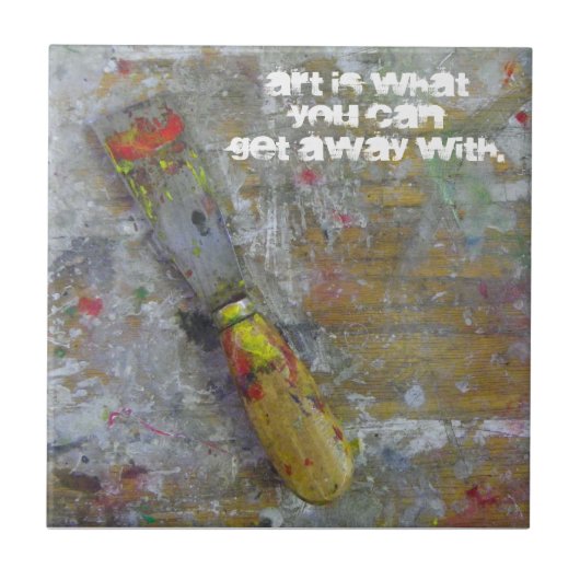 Schimmelige Artistieke Tile! Tegeltje (Voorkant)