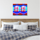 Schimmelige fantasieeitjes canvas afdruk (Insitu (Slaapkamer))