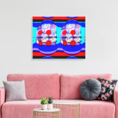 Schimmelige fantasieeitjes canvas afdruk (Insitu (Woonkamer))
