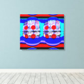 Schimmelige fantasieeitjes canvas afdruk (Insitu (Houten vloer))
