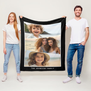 Schimmelige foto-inkolderblokdiagonaal fleece deken