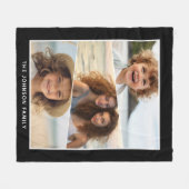 Schimmelige foto-inkolderblokdiagonaal fleece deken (Voorkant (Horizontaal))