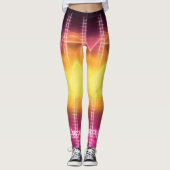Schimmelige gloed in het donker leggings (Voorkant)
