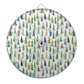 Schimmelige kerstbomen (schilderkunst) dartbord (Voorkant)