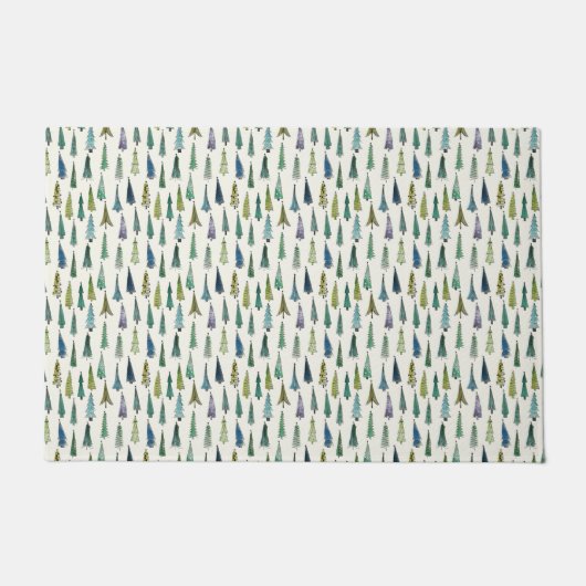 Schimmelige kerstbomen (schilderkunst) deurmat (Voorkant)
