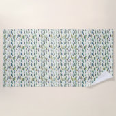 Schimmelige kerstbomen (schilderkunst) strandlaken (Voorkant)