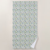 Schimmelige kerstbomen (schilderkunst) strandlaken (Voorkant)