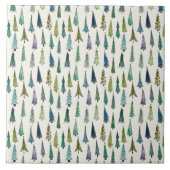 Schimmelige kerstbomen (schilderkunst) tegeltje (Voorkant)