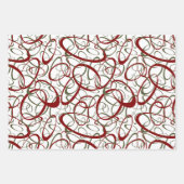 Schimmelige lussen van cranberry lendenkerst bij e inpakpapier vel (Voorkant 2)