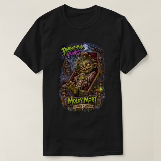 Schimmelige Mort — Paranormale Punks T-shirt (Design voorkant)