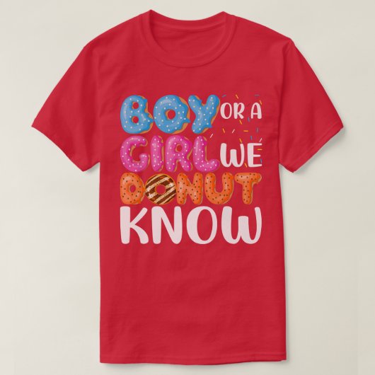 Schimmelige sekse onthullen we weten dat we Donut  T-shirt (Design voorkant)