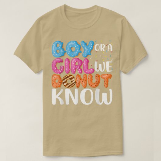 Schimmelige sekse onthullen we weten dat we Donut  T-shirt (Design voorkant)