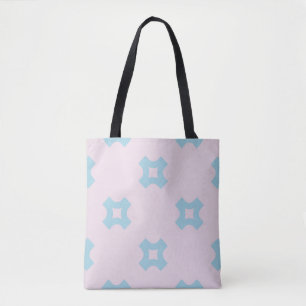 Schimmelige stijlgeometrisch naadloos patroon met tote bag