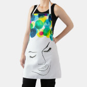 Schimmelige waterverf met een cool haar schort (Insitu)