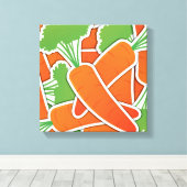 Schimmelige wortelen! canvas afdruk (Insitu (Houten vloer))