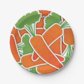 Schimmelige wortelen! papieren bordje (Voorkant)