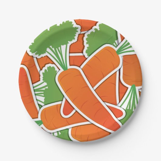 Schimmelige wortelen! papieren bordje (Voorkant)