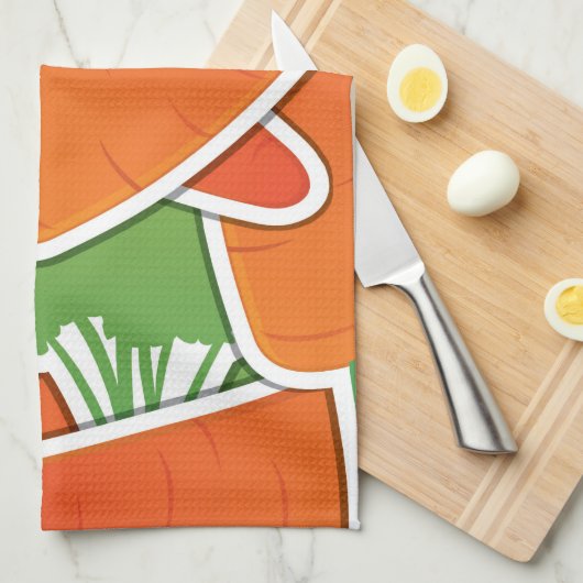 Schimmelige wortelen! theedoek (Quarter Fold)