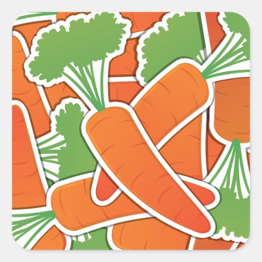 Schimmelige wortelen! vierkante sticker (Voorkant)