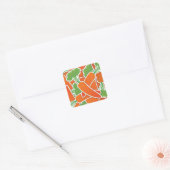 Schimmelige wortelen! vierkante sticker (Envelop)