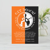 Schimmelkleurig zwart sinaasappel gaat naar benede kaart (Staand voorkant)