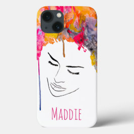 Schimmelkleurige regenboogdame kunst Case-Mate iPhone case