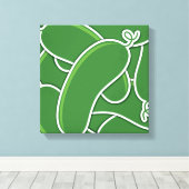 Schimmelkomkommer Canvas Afdruk (Insitu (Houten vloer))